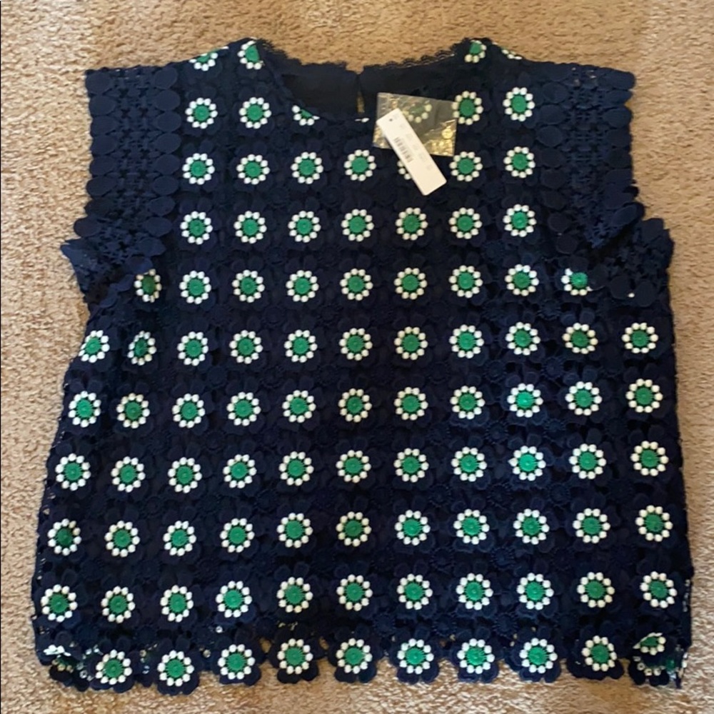 Floral Crochet Sleeveless Top